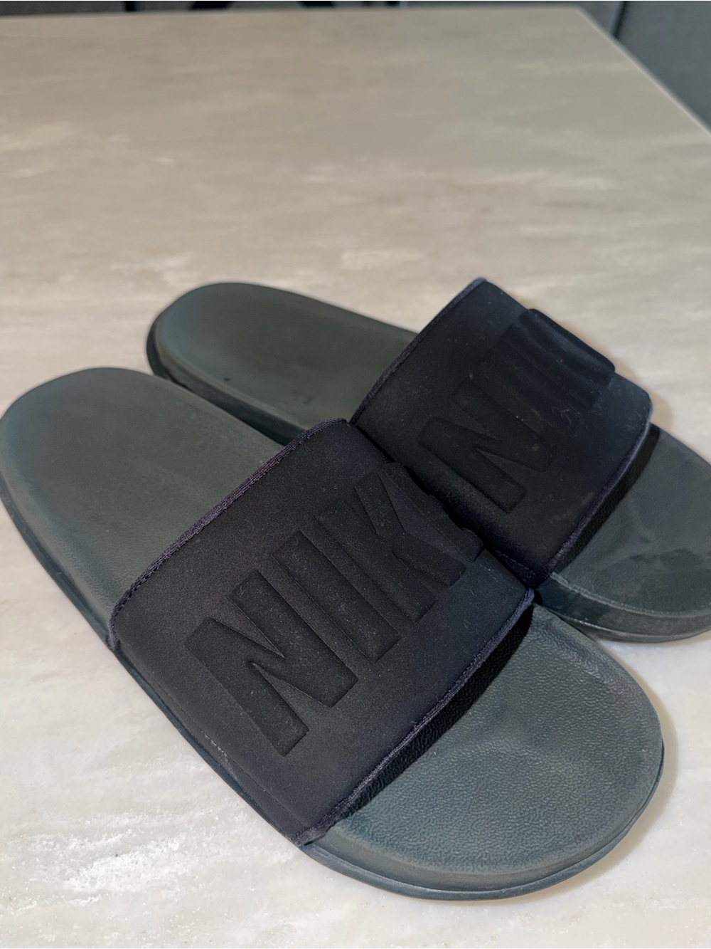 Nike Offcourt Men’s Slide Sandals Size 10 Anthracite Black Comfort Slides